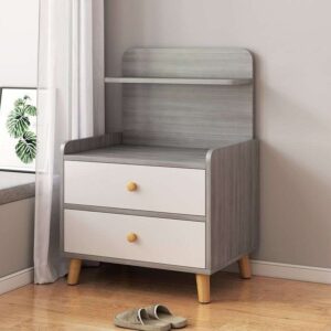 two drawer side table